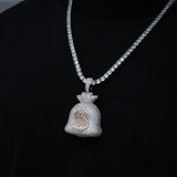 Iced Money Bag Pendant ZUU KING