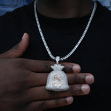 Iced Money Bag Pendant ZUU KING