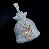 Iced Money Bag Pendant ZUU KING