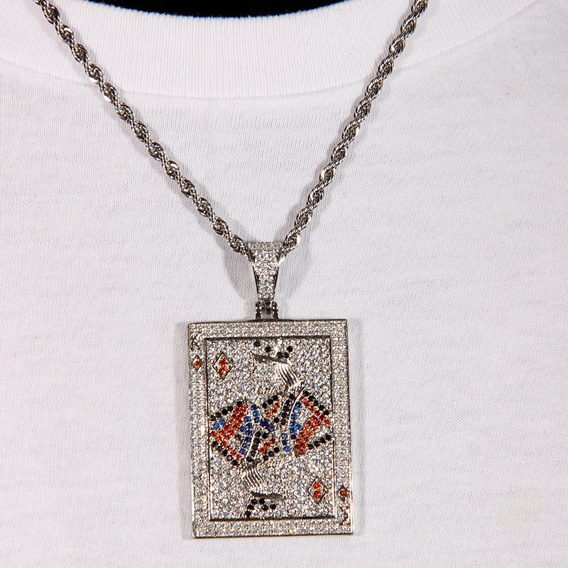 Iced Poker Pendant ZUU KING