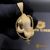 Iced Praying Hand Blingbling Pendant ZUU KING