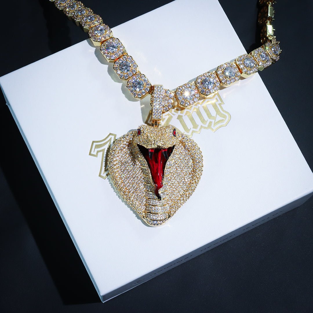 Iced Snake Pendant ZUU KING