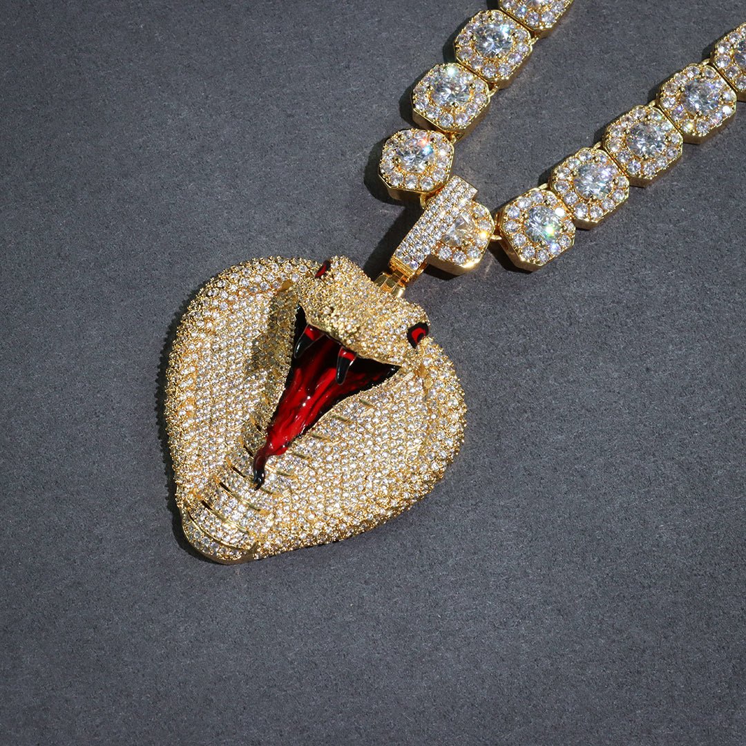 Iced Snake Pendant ZUU KING