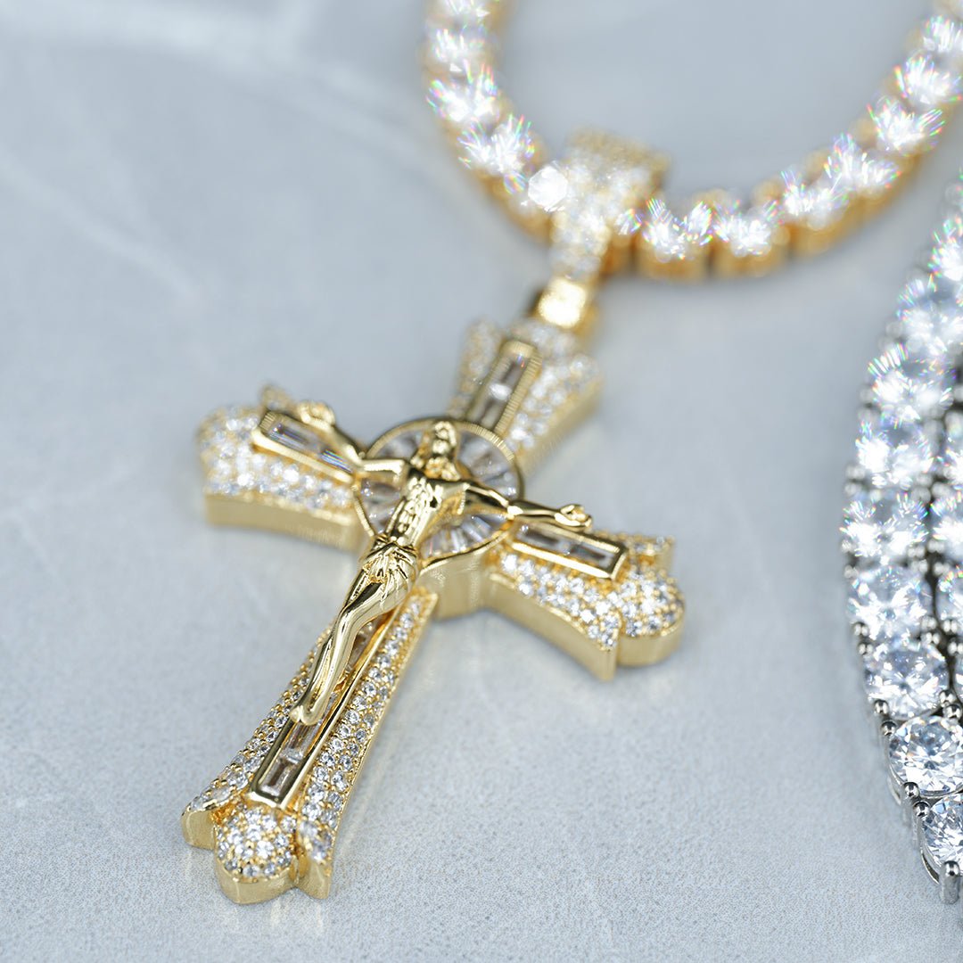 Jesus Baguette Cross Pendant ZUU KING