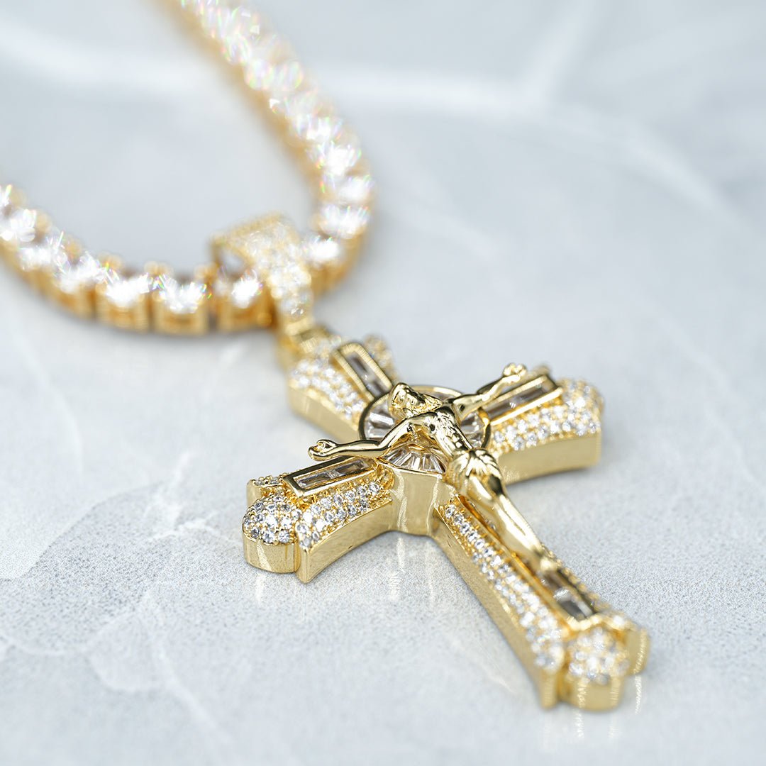 Jesus Baguette Cross Pendant ZUU KING