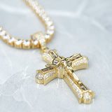 Jesus Baguette Cross Pendant ZUU KING