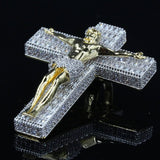 Jesus Crucifix Baguette Cross  Pendant ZUU KING