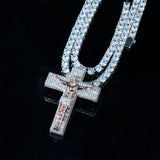 Jesus Crucifix Baguette Cross  Pendant ZUU KING