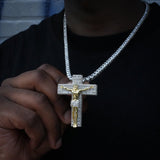 Jesus Crucifix Baguette Cross  Pendant ZUU KING