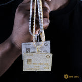 Visa Credit Card Bank Card Iced Pendant ZUU KING