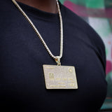 Visa Credit Card Bank Card Iced Pendant ZUU KING