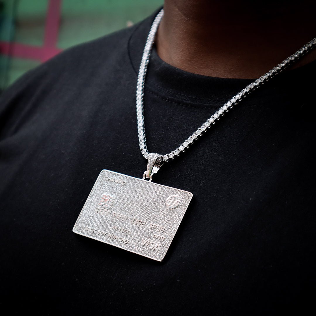 Visa Credit Card Bank Card Iced Pendant ZUU KING